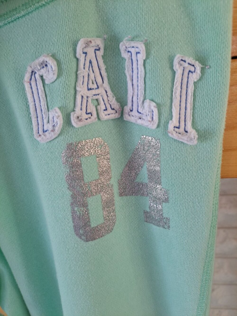 Y2K Mint Green Mossimo Supply Co. Cali 84 Lounge Pants XXL Spell Out College